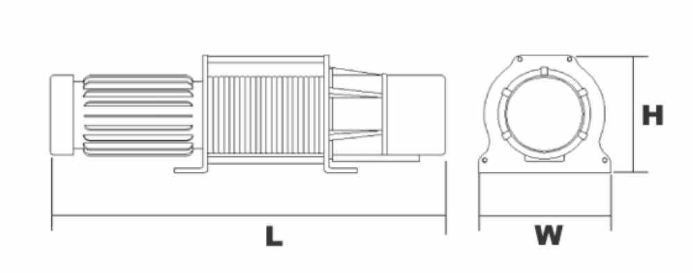 臺(tái)灣DU-212小型卷揚(yáng)機(jī)尺寸圖