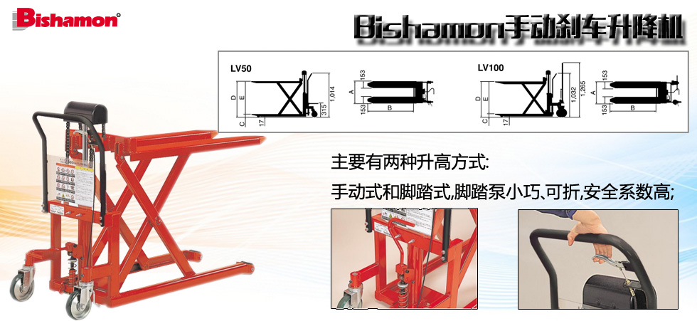 Bishamon手動(dòng)剎車(chē)升降機(jī)圖